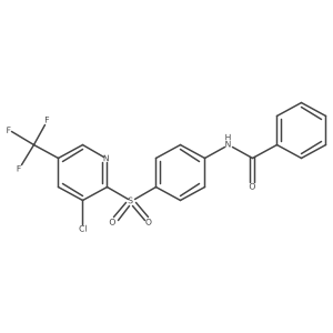 N-(4-{[3-chloro-5-(trifluoromethyl)pyridin-2-yl]sulfonyl}phenyl)benzamide结构式