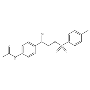N-[5-[1-Hydroxy-2-[[(4-methylphenyl)sulfonyl]oxy]ethyl]-2-pyridinyl]acetamide结构式