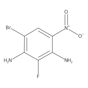 6-Bromo-2-fluoro-4-nitro-1,3-benzenediamine结构式