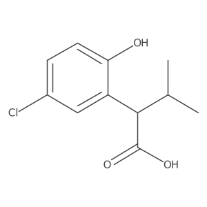 2-(5-Chloro-2-hydroxyphenyl)-3-methylbutanoic acid Structure
