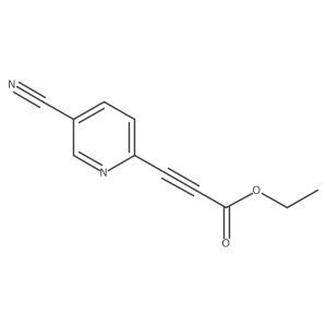 Ethyl 3-(5-cyanopyridin-2-yl)prop-2-ynoate结构式