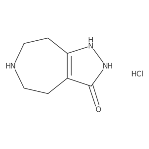 1,4,5,6,7,8-Hexahydropyrazolo[3,4-d]azepin-3-ol hydrochloride结构式