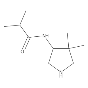 N-(4,4-dimethylpyrrolidin-3-yl)-2-methylpropanamide Structure