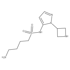4-amino-N-[1-(azetidin-3-yl)-1H-pyrazol-5-yl]butane-1-sulfonamide Structure