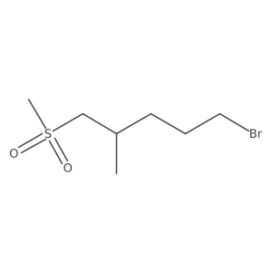 5-Bromo-1-methanesulfonyl-2-methylpentane结构式