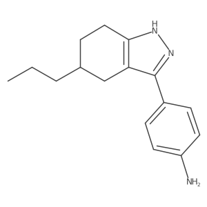 4-(5-propyl-4,5,6,7-tetrahydro-1H-indazol-3-yl)aniline结构式