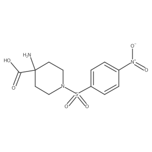 4-Amino-1-(4-nitrobenzenesulfonyl)piperidine-4-carboxylic acid Structure