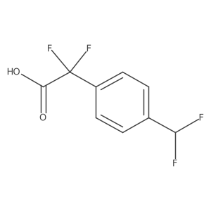 2-[4-(Difluoromethyl)phenyl]-2,2-difluoroacetic acid Structure