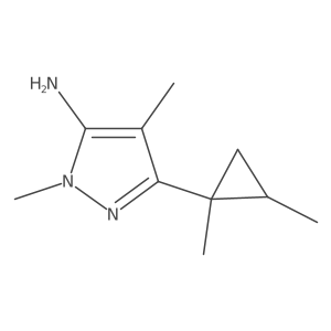3-(1,2-dimethylcyclopropyl)-1,4-dimethyl-1H-pyrazol-5-amine Structure