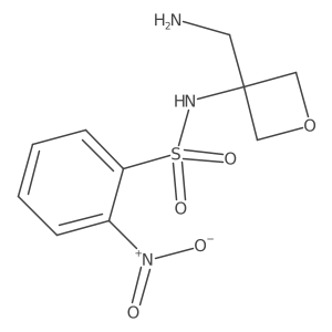N-[3-(aminomethyl)oxetan-3-yl]-2-nitrobenzene-1-sulfonamide结构式