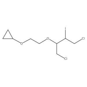 {2-[(1,4-Dichloro-3-iodobutan-2-yl)oxy]ethoxy}cyclopropane结构式