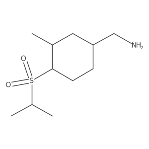 [3-Methyl-4-(propane-2-sulfonyl)cyclohexyl]methanamine结构式