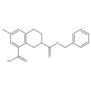 2-[(Benzyloxy)carbonyl]-6-methyl-1,2,3,4-tetrahydroisoquinoline-8-carboxylic acid Structure