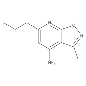 3-Methyl-6-propyl-[1,2]oxazolo[5,4-b]pyridin-4-amine结构式