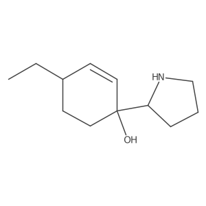 4-Ethyl-1-(pyrrolidin-2-yl)cyclohex-2-en-1-ol Structure