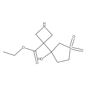 Ethyl 3-(3-hydroxy-1,1-dioxo-1lambda6-thiolan-3-yl)azetidine-3-carboxylate Structure