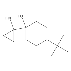 1-(1-Aminocyclopropyl)-4-tert-butylcyclohexan-1-ol结构式