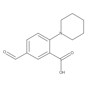 5-Formyl-2-piperidin-1-ylbenzoic acid Structure