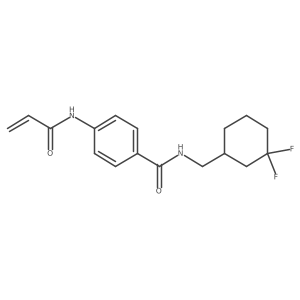 N-[(3,3-Difluorocyclohexyl)methyl]-4-(prop-2-enoylamino)benzamide Structure