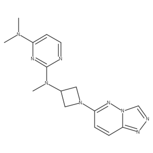 N2,N4,N4-trimethyl-N2-(1-{[1,2,4]triazolo[4,3-b]pyridazin-6-yl}azetidin-3-yl)pyrimidine-2,4-diamine结构式