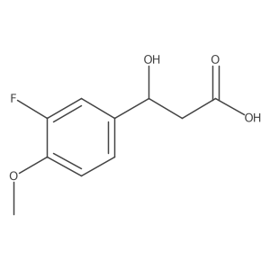 (3R)-3-(3-fluoro-4-methoxyphenyl)-3-hydroxypropanoic acid结构式