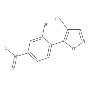 5-(2-Bromo-4-nitrophenyl)-1,2-oxazol-4-amine Structure