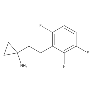 1-[2-(2,3,6-Trifluorophenyl)ethyl]cyclopropan-1-amine Structure