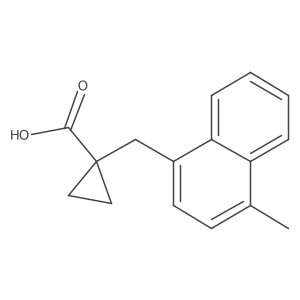 1-[(4-Methylnaphthalen-1-yl)methyl]cyclopropane-1-carboxylic acid Structure