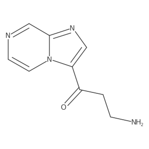 3-Amino-1-{imidazo[1,2-a]pyrazin-3-yl}propan-1-one Structure