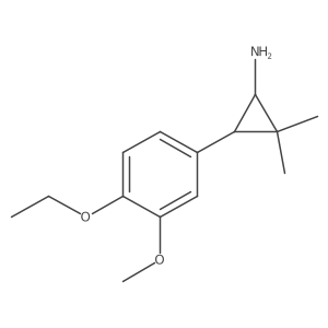 3-(4-Ethoxy-3-methoxyphenyl)-2,2-dimethylcyclopropan-1-amine Structure