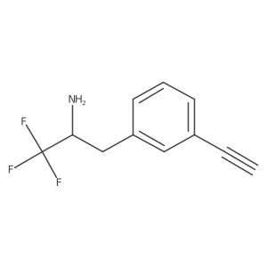 3-(3-Ethynylphenyl)-1,1,1-trifluoropropan-2-amine Structure
