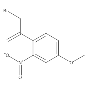 1-(3-Bromoprop-1-en-2-yl)-4-methoxy-2-nitrobenzene结构式