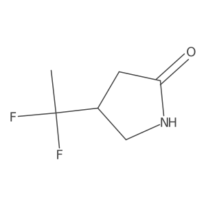 4-(1,1-Difluoroethyl)pyrrolidin-2-one Structure