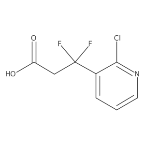 3-(2-Chloropyridin-3-yl)-3,3-difluoropropanoic acid Structure