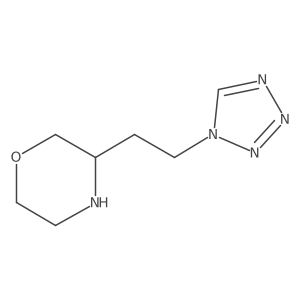 3-[2-(1H-1,2,3,4-tetrazol-1-yl)ethyl]morpholine Structure