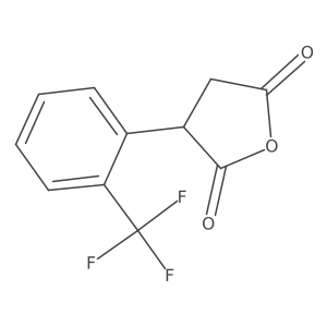 3-[2-(Trifluoromethyl)phenyl]oxolane-2,5-dione Structure