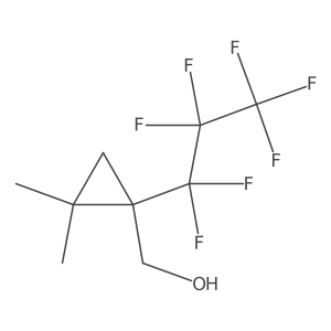 [1-(Heptafluoropropyl)-2,2-dimethylcyclopropyl]methanol结构式