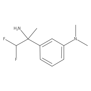 3-(2-amino-1,1-difluoropropan-2-yl)-N,N-dimethylaniline结构式