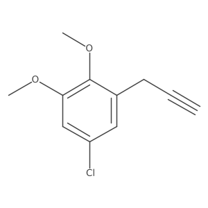 5-Chloro-1,2-dimethoxy-3-(prop-2-yn-1-yl)benzene Structure