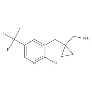 (1-{[2-Chloro-5-(trifluoromethyl)pyridin-3-yl]methyl}cyclopropyl)methanamine Structure