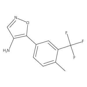 5-[4-Methyl-3-(trifluoromethyl)phenyl]-1,2-oxazol-4-amine结构式