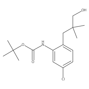 tert-butyl N-[5-chloro-2-(3-hydroxy-2,2-dimethylpropyl)phenyl]carbamate Structure