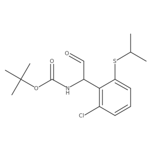 tert-butyl N-{1-[2-chloro-6-(propan-2-ylsulfanyl)phenyl]-2-oxoethyl}carbamate结构式
