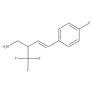 1-[4-Amino-3-(trifluoromethyl)but-1-en-1-yl]-4-fluorobenzene结构式