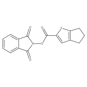 1,3-dioxo-2,3-dihydro-1H-isoindol-2-yl 4H,5H,6H-cyclopenta[b]thiophene-2-carboxylate结构式