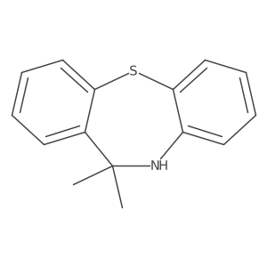 10,10-Dimethyl-2-thia-9-azatricyclo[9.4.0.0,3,8]pentadeca-1(15),3,5,7,11,13-hexaene结构式