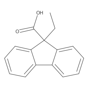 9-ethyl-9H-fluorene-9-carboxylic acid结构式