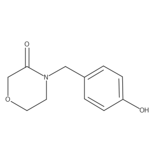 4-(4-Hydroxybenzyl)morpholin-3-one结构式