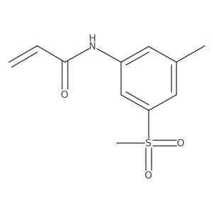 N-(3-Methyl-5-(methylsulfonyl)phenyl)acrylamide Structure