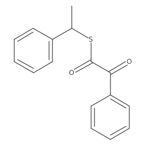 S-(1-phenylethyl) 2-oxo-2-phenylethanethioate结构式